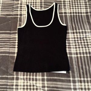 NWT Knitted contrast singlet